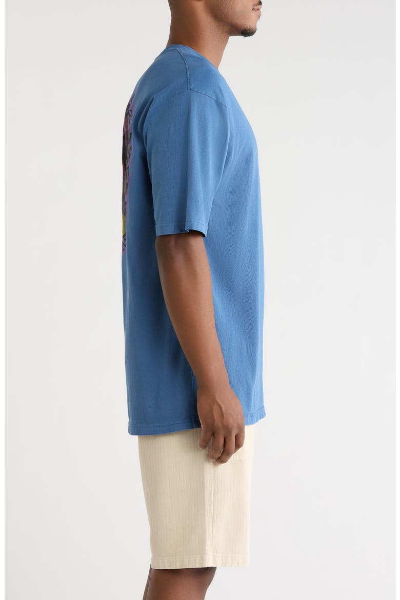 Blotched Circle Cotton Graphic T-Shirt, Alternate, color, TRUE NAVY
