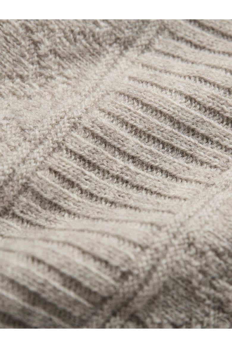 British Wool Crew Neck Knitted Vest, Alternate, color, Undyed Taupe