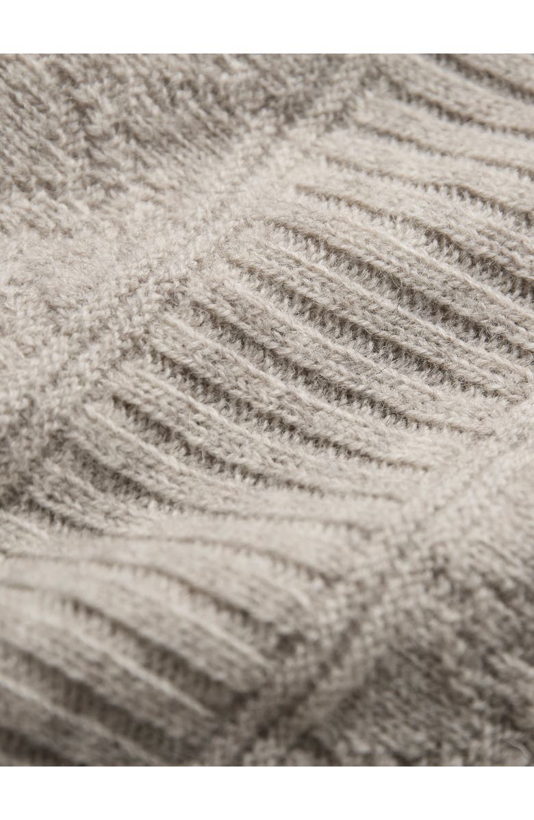 Celtic & Co. British Wool Crew Neck Knitted Vest, Alternate, color, Undyed Taupe