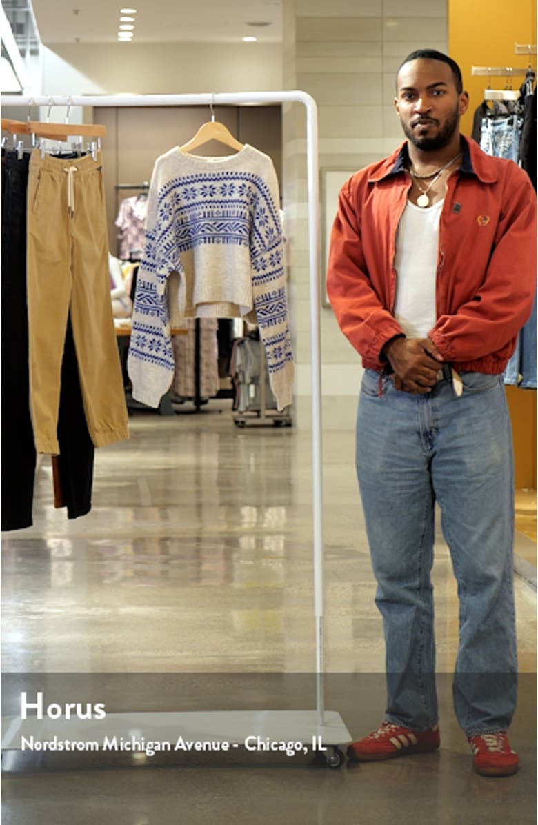 Kids' Fair Isle Boxy Crewneck Sweater, sales video thumbnail