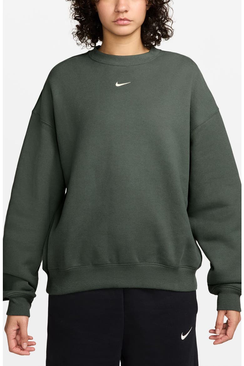 Studio Fleece Oversized Sweatshirt, Main, color, 303 CMOGRN/ SAIL
