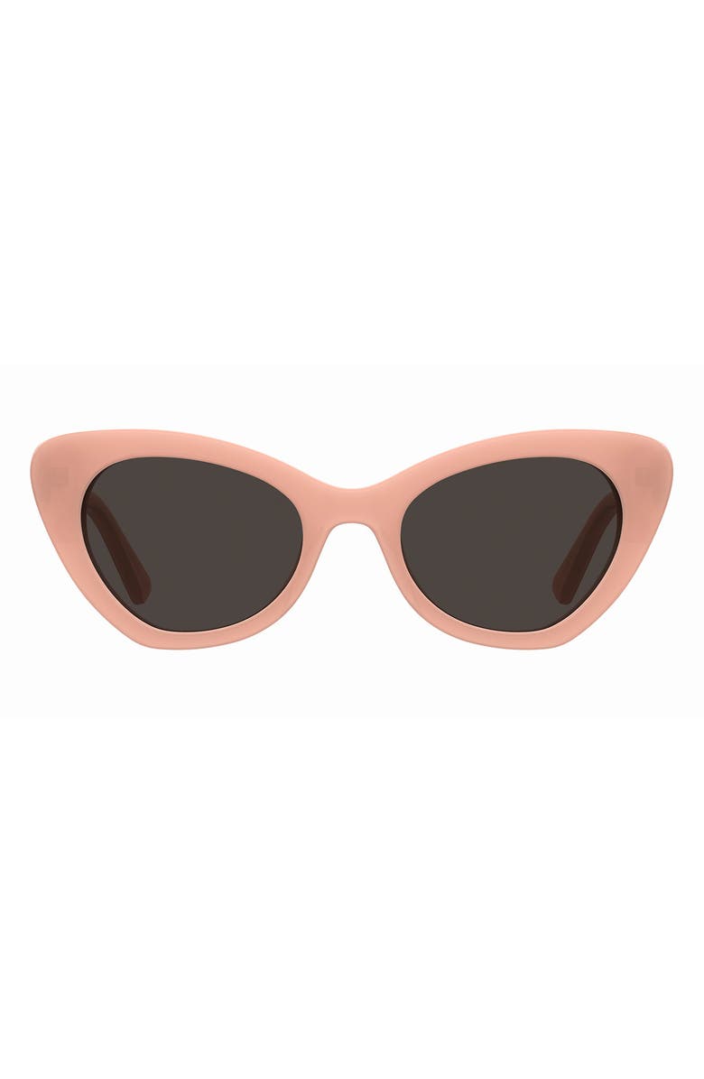 Moschino 51mm Cat Eye Sunglasses, Main, color, Orange