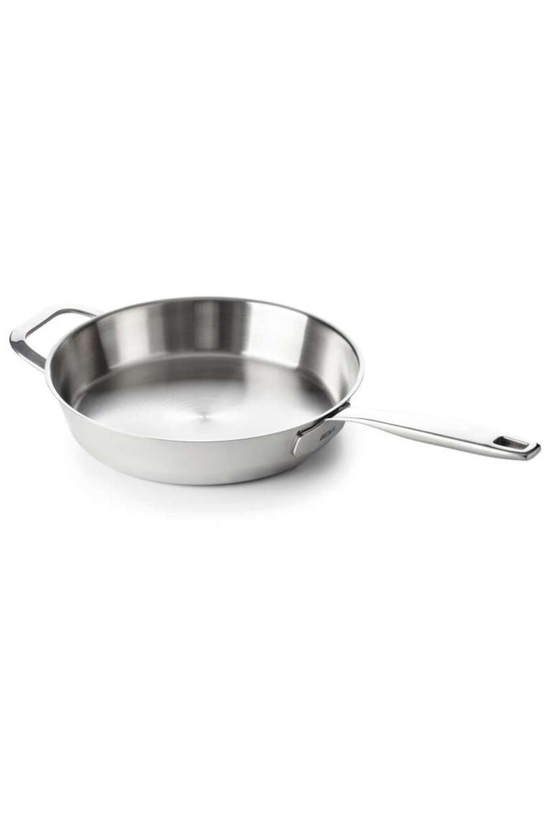 Maestro 5-Ply Stainless Steel Frying Pan, Main, color, Stainless Steel