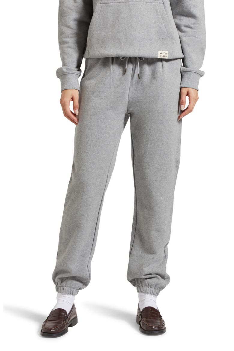 Cotton French Terry Sweatpants, Main, color, HEATHER GREY