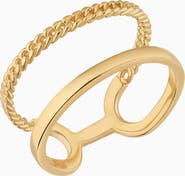 Oradina 14K Yellow Gold Twin Set Ring