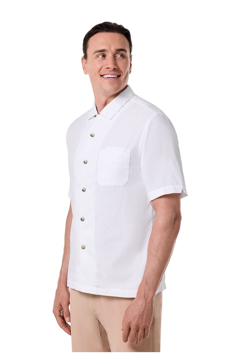 Coolibar Men's Camp Shirt, UPF 50+ Sun Protection, Safari Camp, Alternate, color, White