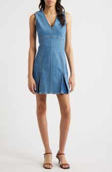 Rails Serra Pleated Denim Minidress