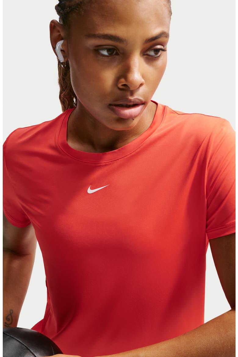 One Classic Dri-FIT Training Top, Alternate, color, LIGHT CRIMSON/ WHITE