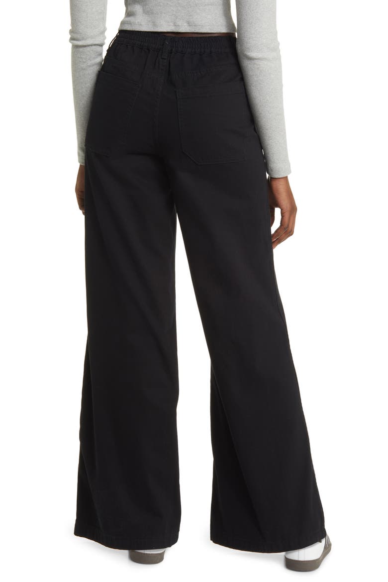 Wide Leg Jeans, Alternate, color, BLACK BEAUTY