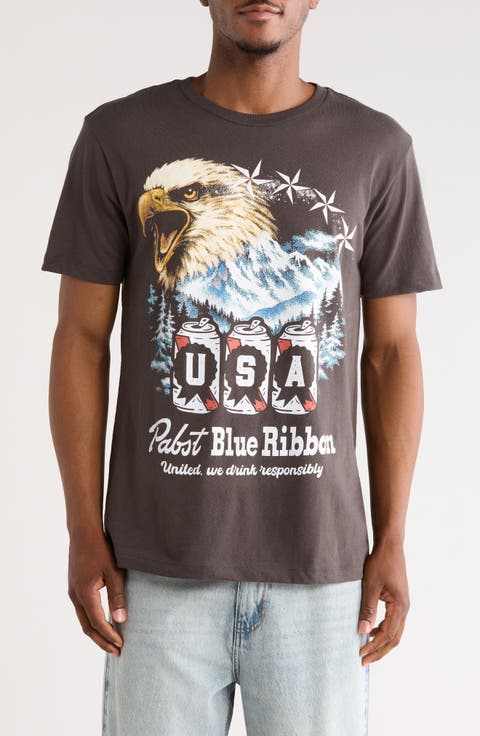Pabst Blue Ribbon Graphic T-Shirt