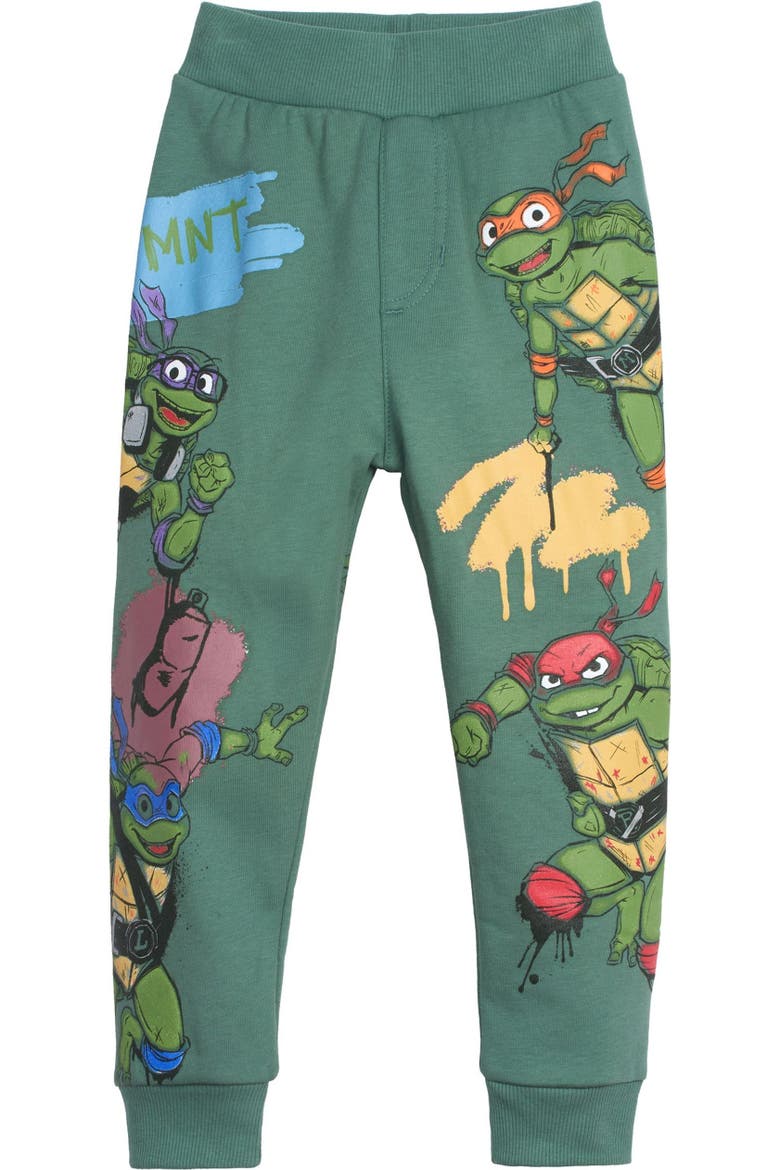 2-Piece Long Sleeve T-Shirt and Pants Set, Alternate, color, Cream and Green