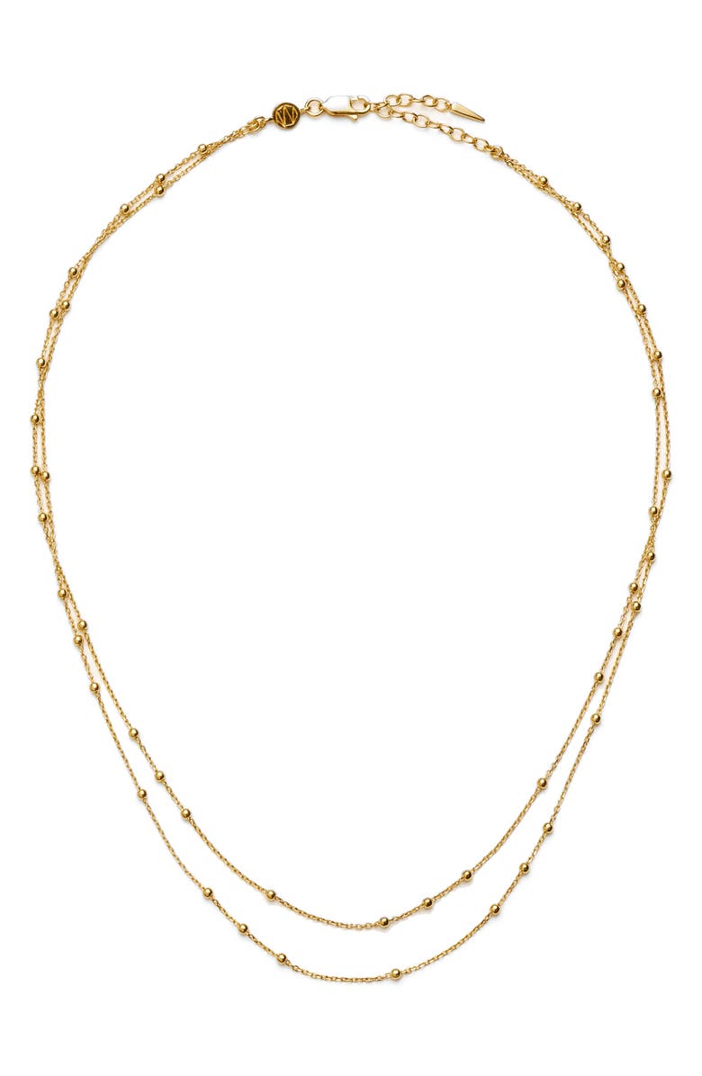 Missoma Double Chain Necklace, Main, color,