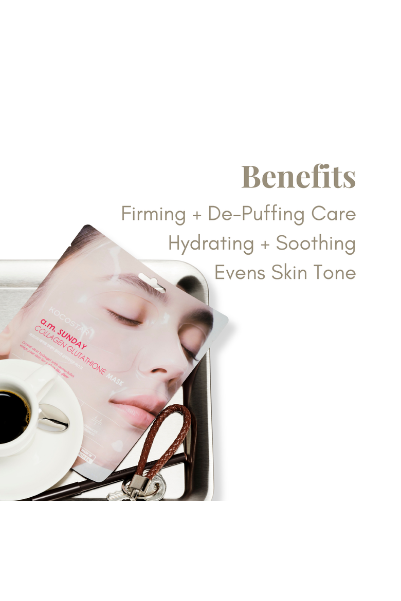 a.m. Sunday Collagen Glutathione Mask, Alternate, color, Clear