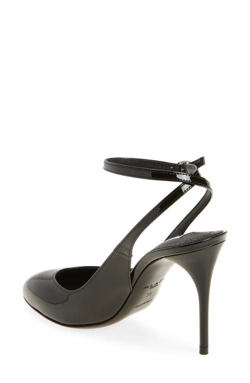 Shop Alaïa Decollete Slingback Ankle Strap Pump In Noir