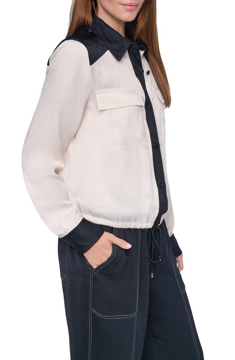 Colorblocked Long Sleeve Shirt