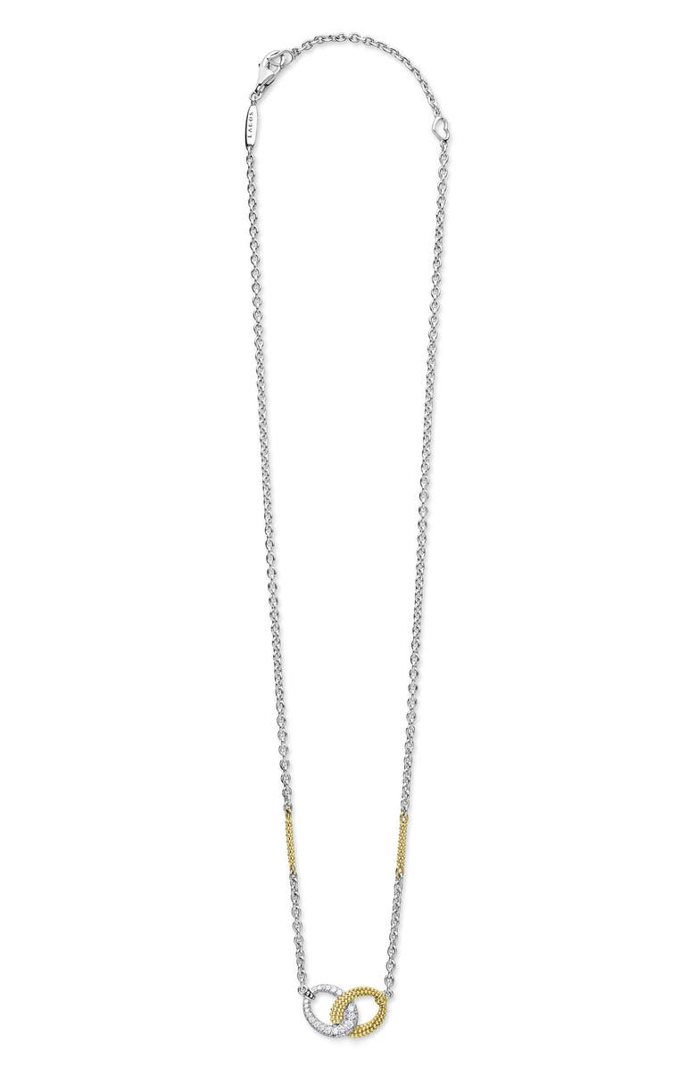 LAGOS Caviar Lux Ring Pendant Necklace, Alternate, color, Sterling Silver