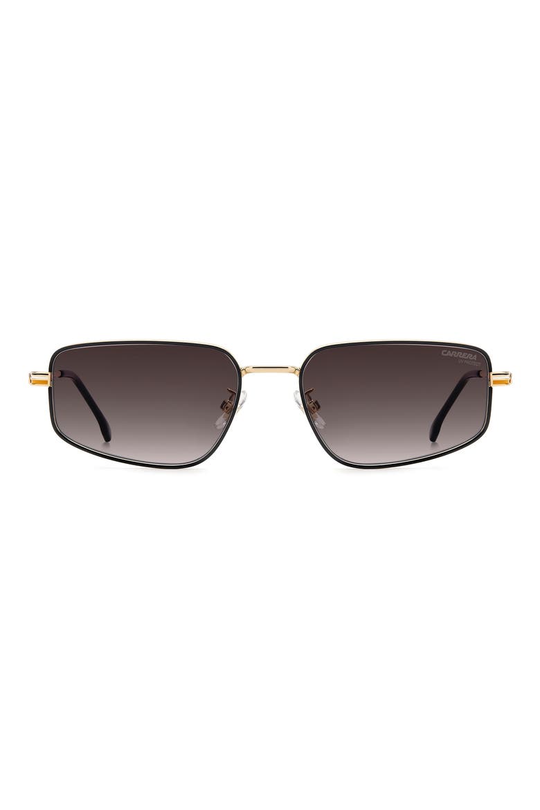 53mm Rectangular Sunglasses, Main, color, GOLD OCHRE/ PINK DS