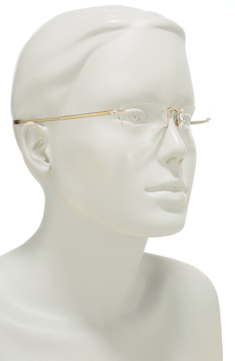 Calvin Klein 48mm Rectangle Reading Glasses - +2.00, Alternate, color,