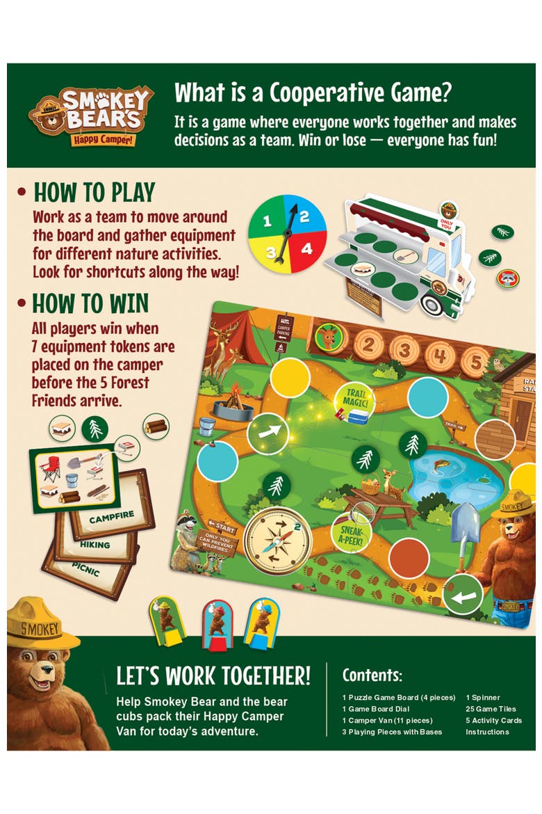 Smokey Bear's Happy Camper Co-Op Game, Alternate, color, Multicolor