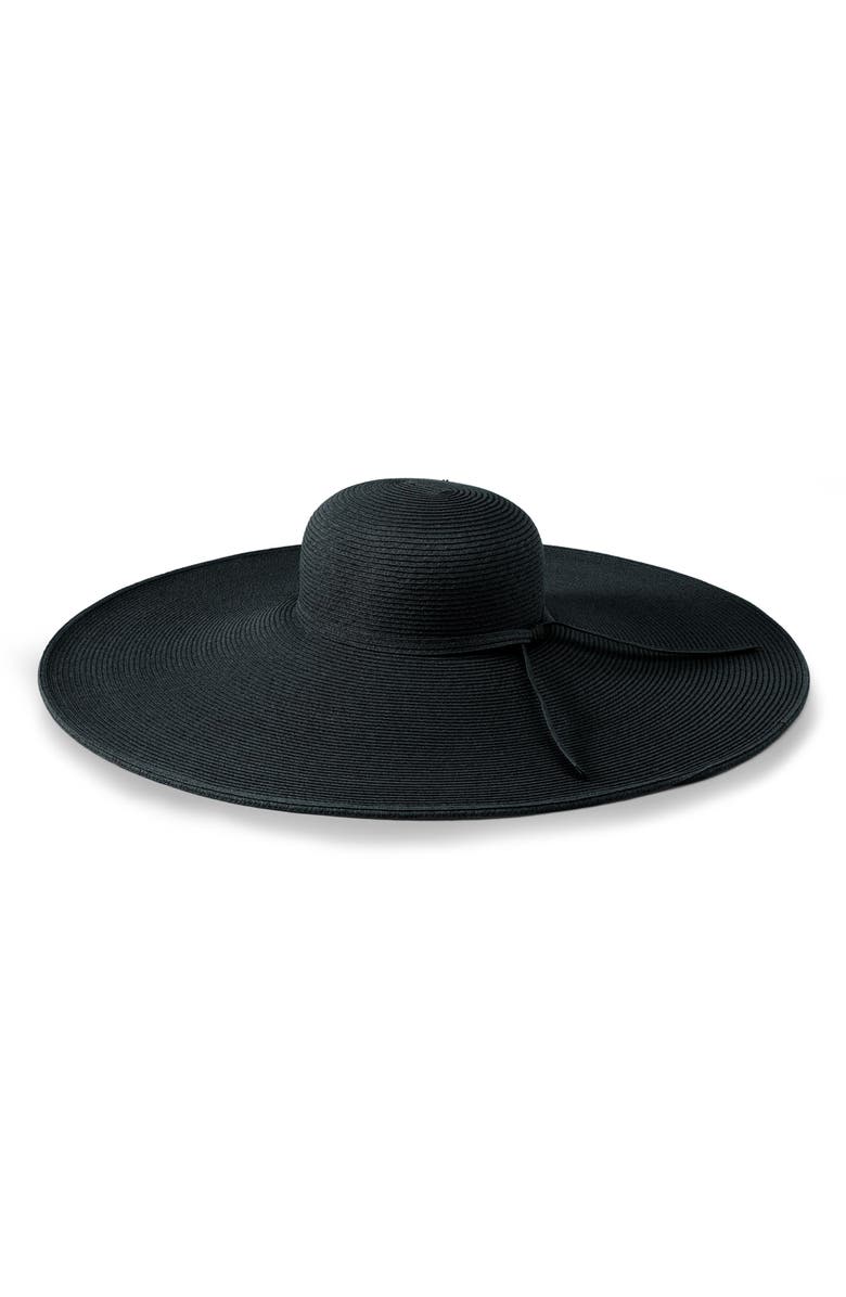 San Diego Hat Ultrabraid XL Brim Straw Sun Hat, Main, color, Black