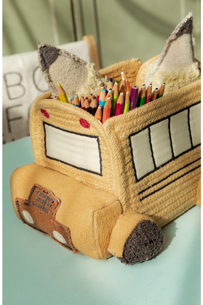 Bus Mini Basket, Alternate, color, YELLOW