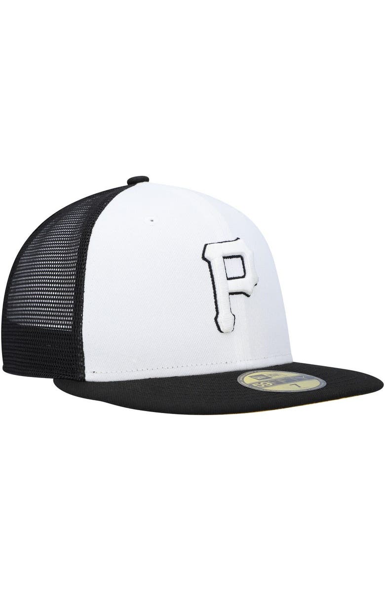 New Era Men's New Era White/Black Pittsburgh Pirates 2023 On-Field Batting Practice 59FIFTY Fitted Hat, Alternate, color, White