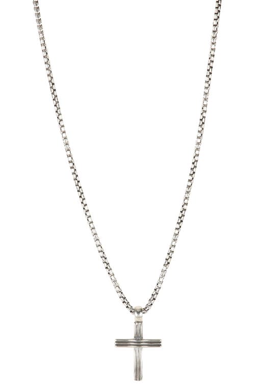 Degs & Sal Sterling Silver Cross Necklace 