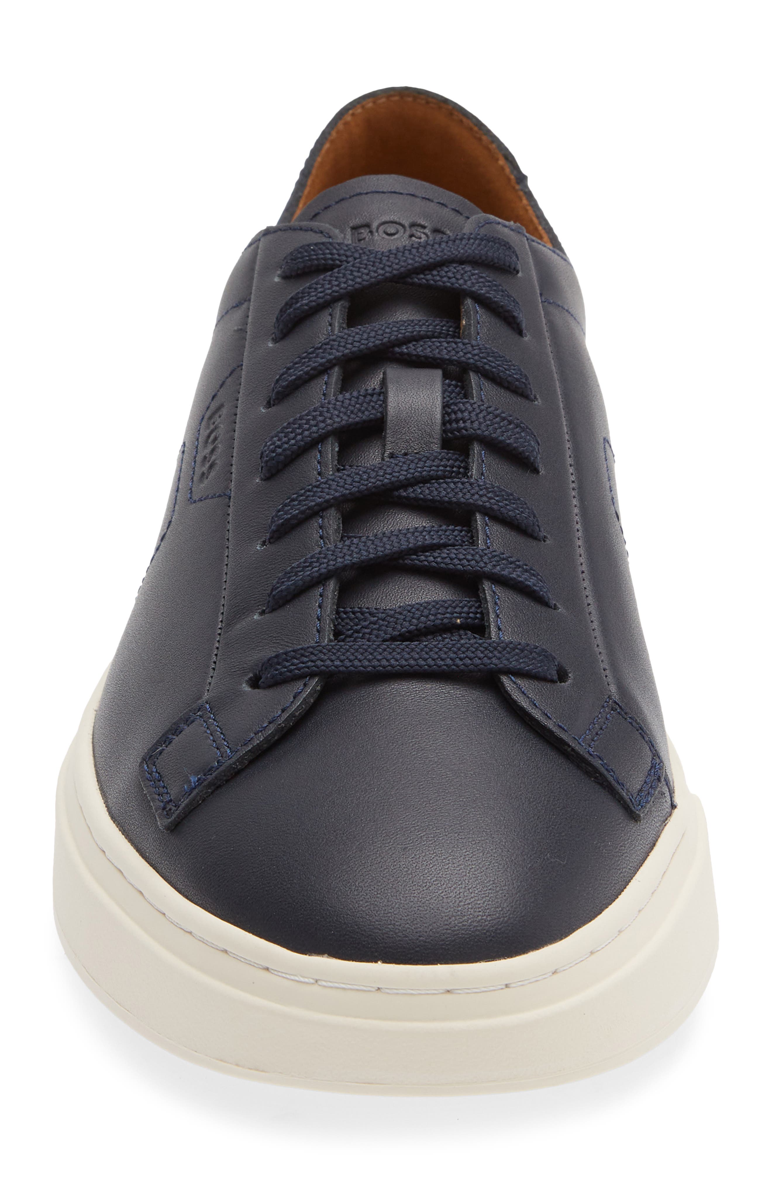 Kieran Leather Sneaker, Alternate, color, DARK BLUE