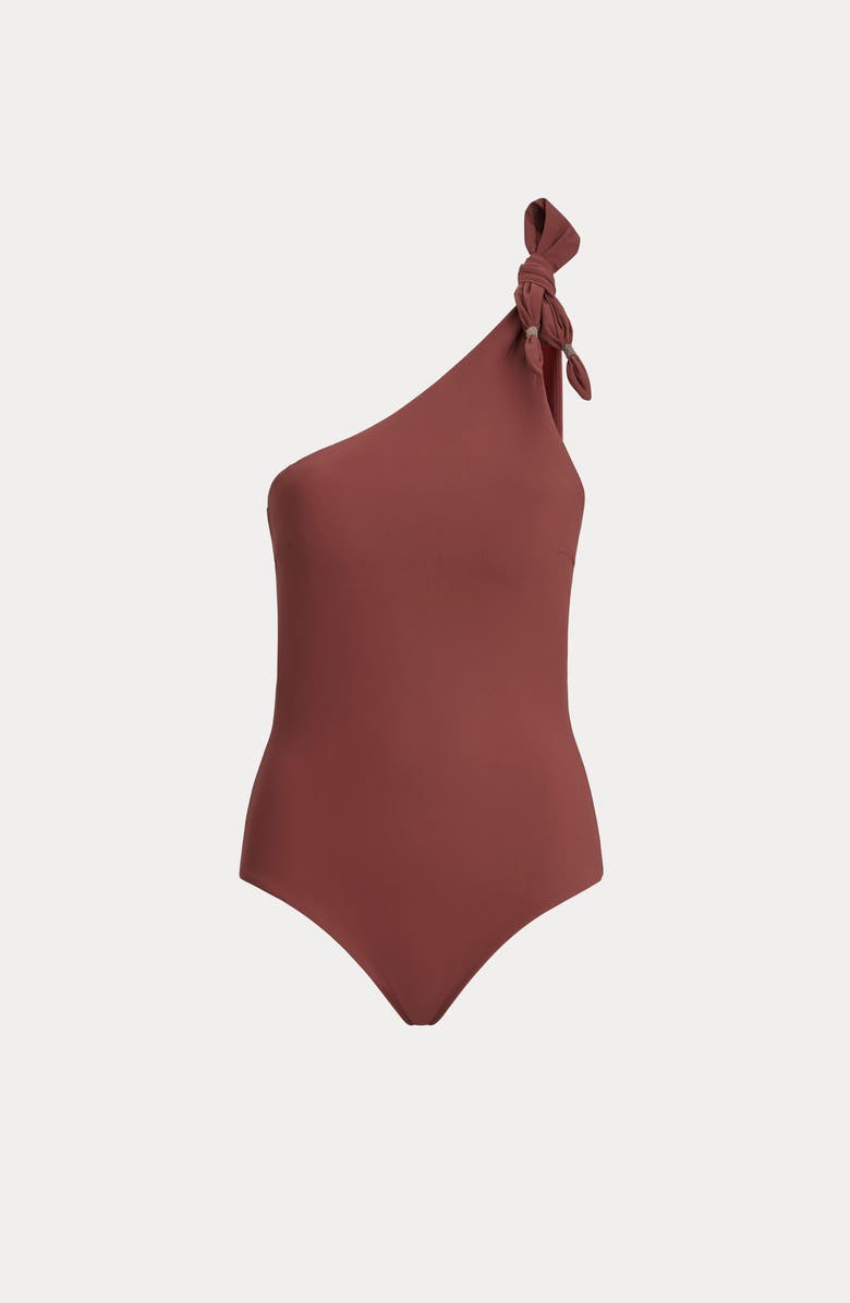 Brunello Cucinelli One-piece swimsuit, Alternate, color, Bordeaux
