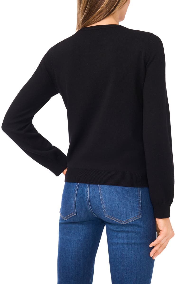 Halogen<sup>®</sup> Tank & Cardigan Set, Alternate, color, Rich Black