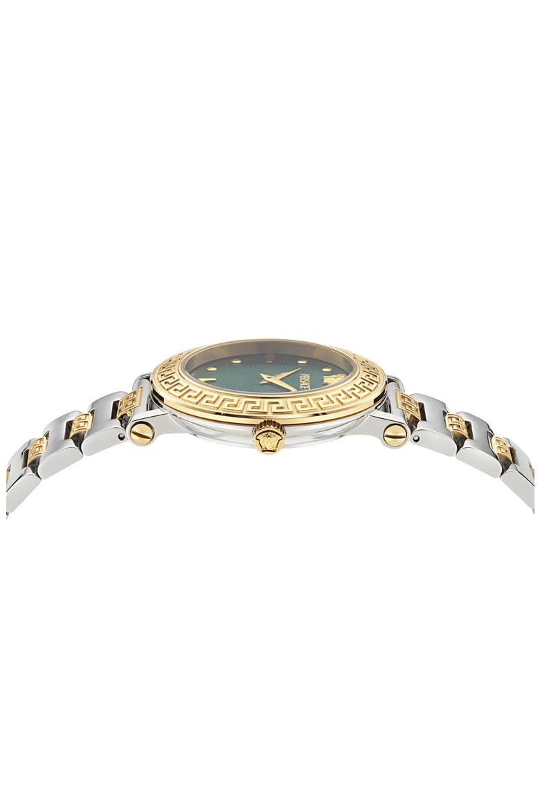 Greca Sphere Bracelet Watch, 35mm, Alternate, color, TWO TONE