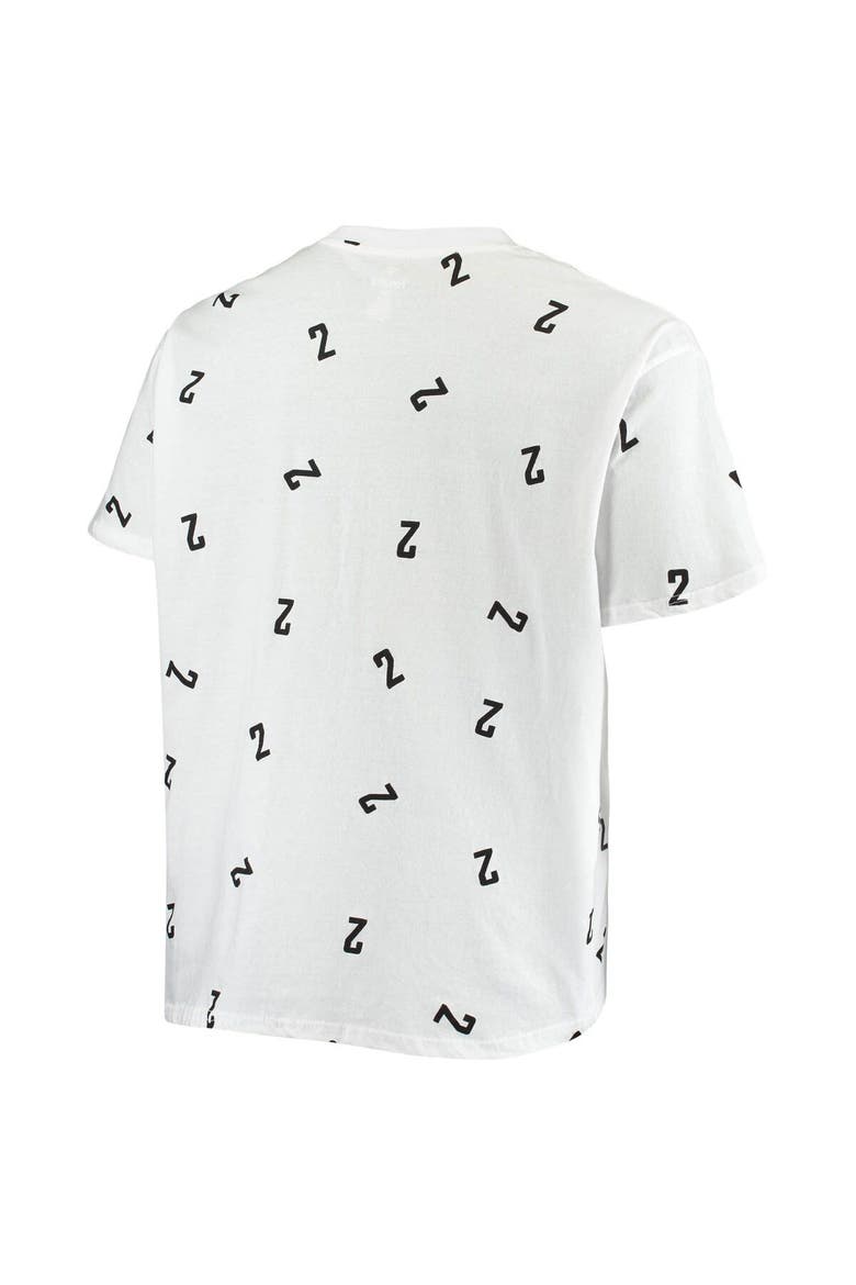 Men's Fanatics Branded Kawhi Leonard White LA Clippers Big & Tall Allover Name & Number T-Shirt, Alternate, color, White