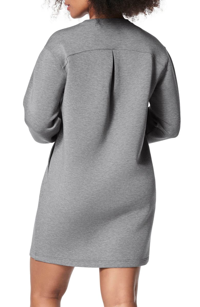 SPANX<sup>®</sup> AirEssentials Long Sleeve Knit Shift Dress, Alternate, color, Medium Grey Heather
