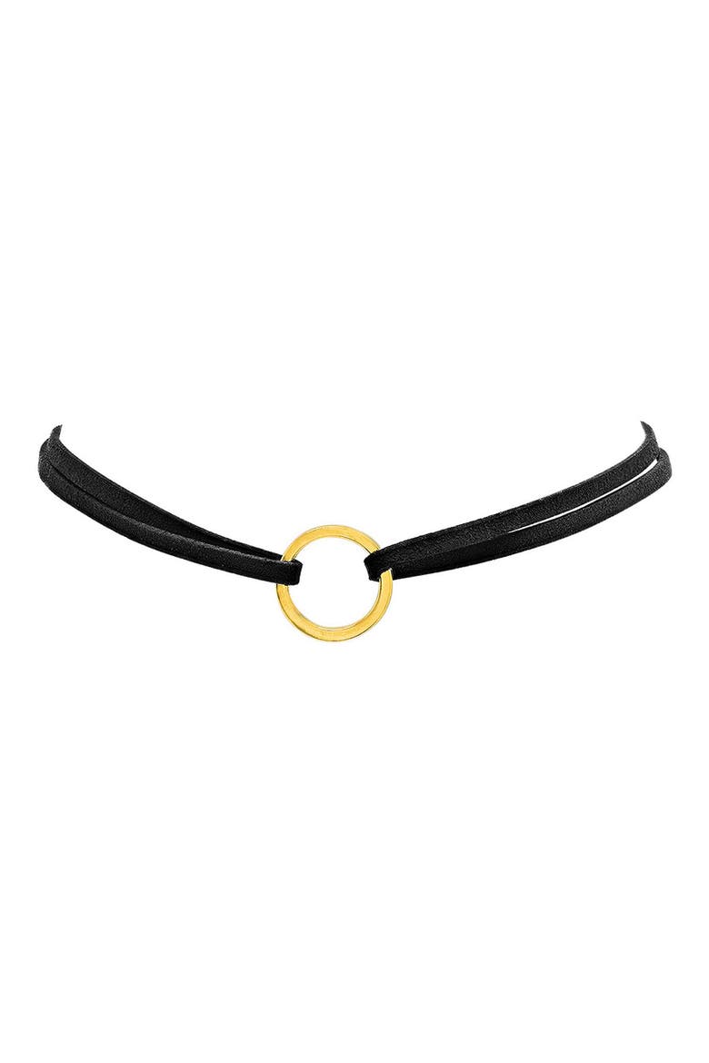 Velvet Choker Necklace, Main, color, BLACK