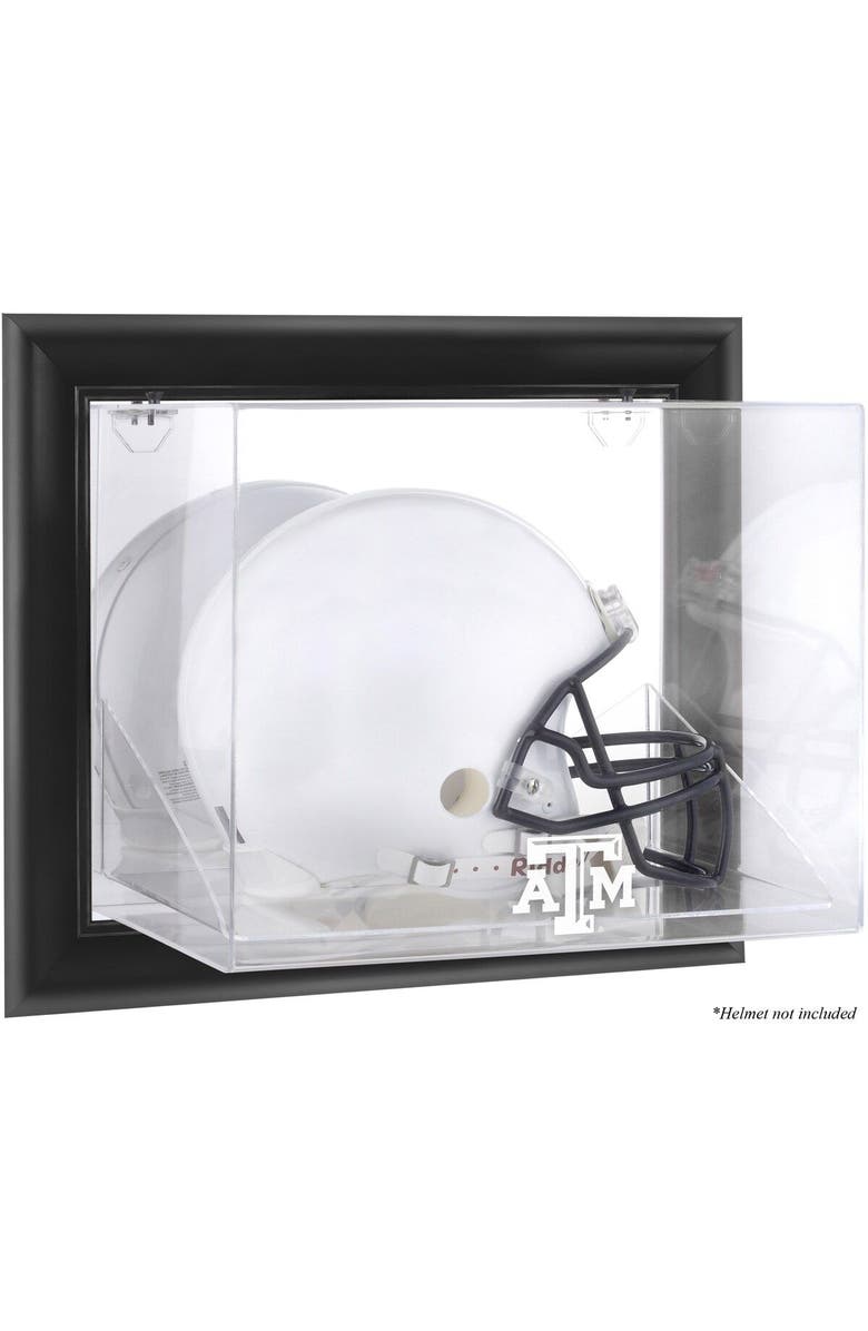 FANATICS AUTHENTIC Texas A&M Aggies Black Framed Wall-Mountable Helmet Display Case, Main, color,