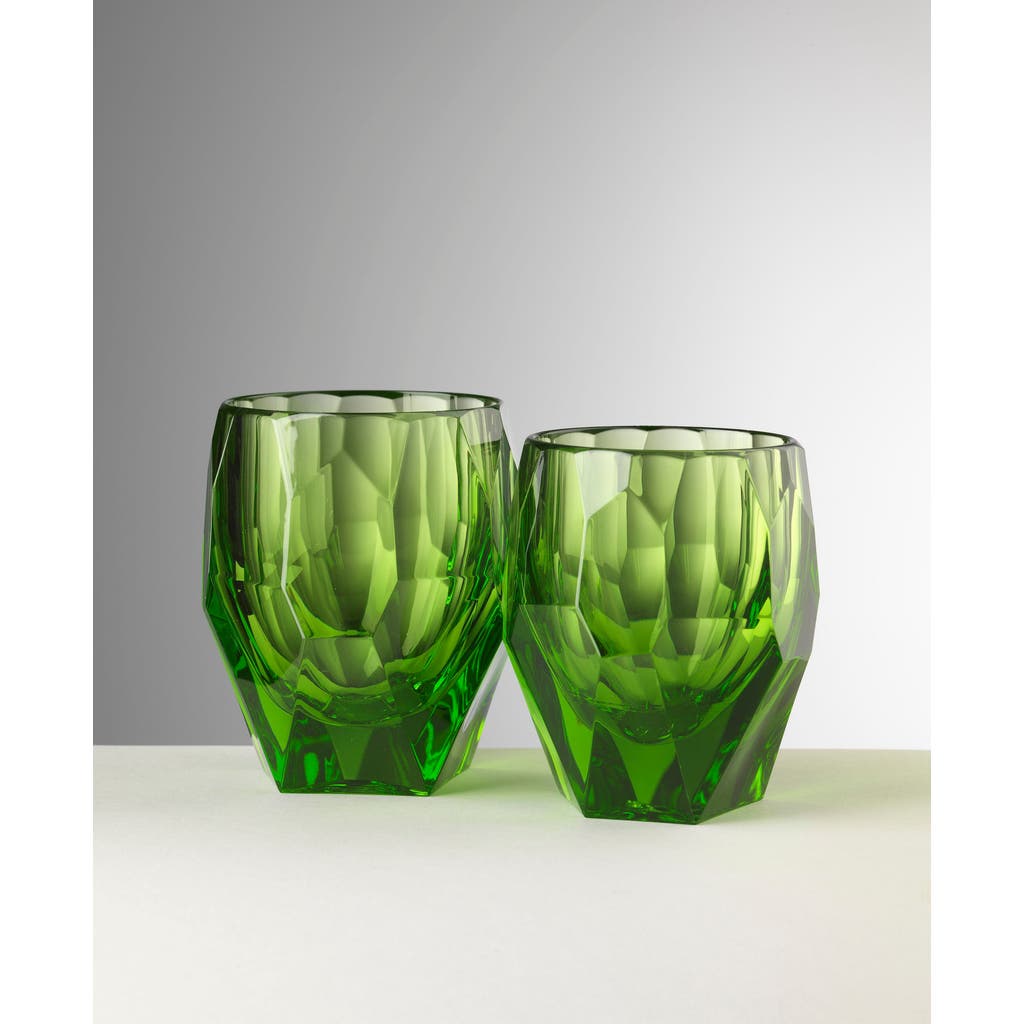 Mario Luca Giusti Milly Large Tumbler Set Of 6 In Green
