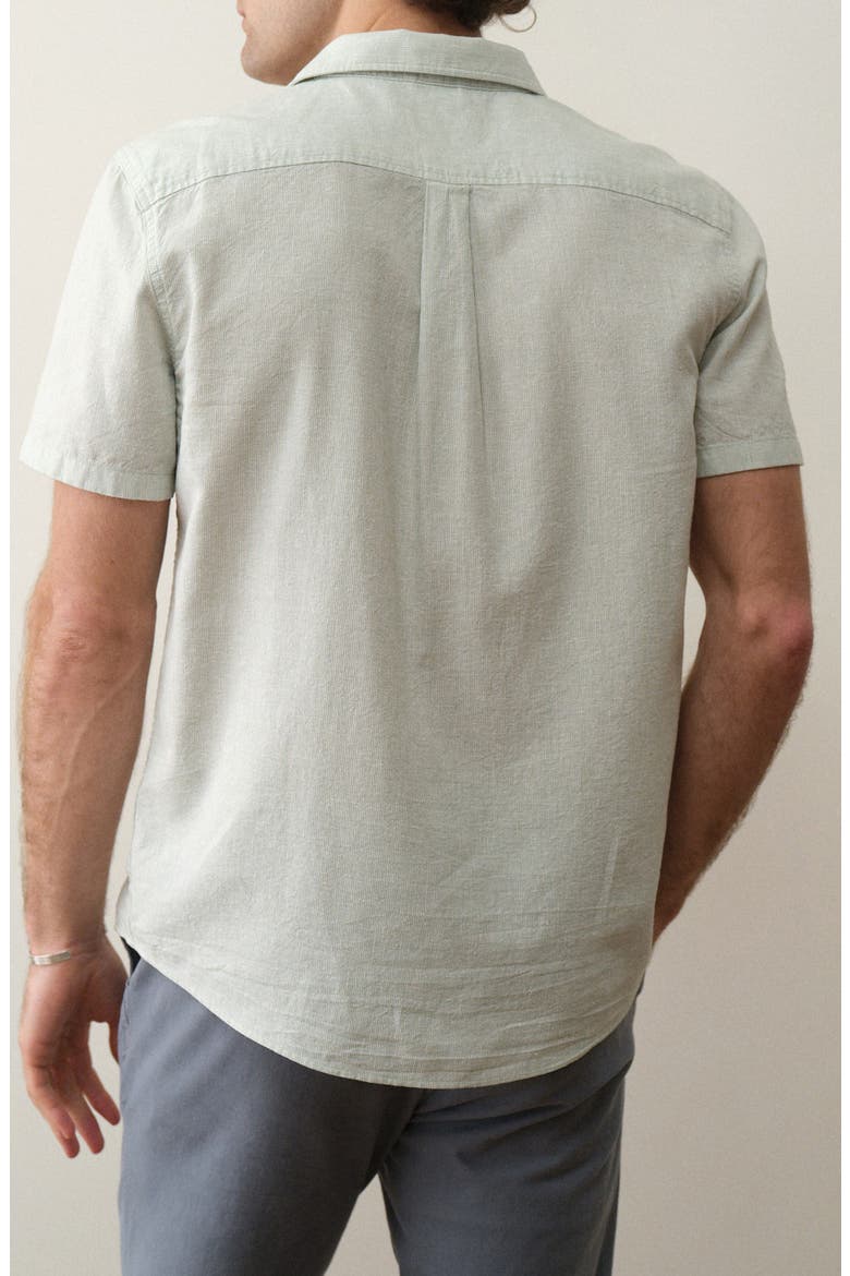 Better-Than-Linen Shirt, Alternate, color, ICEBERG STRIPE