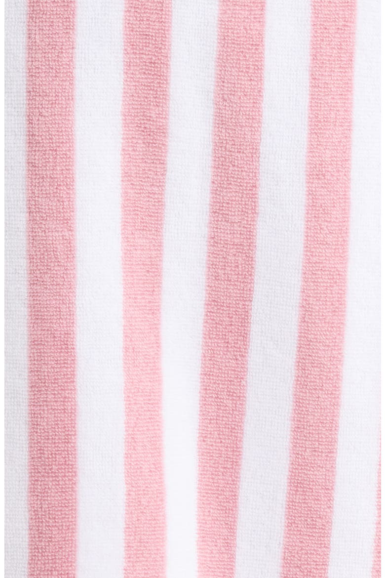 Hydro Cotton Terry Robe, Alternate, color, PINK STRIPE