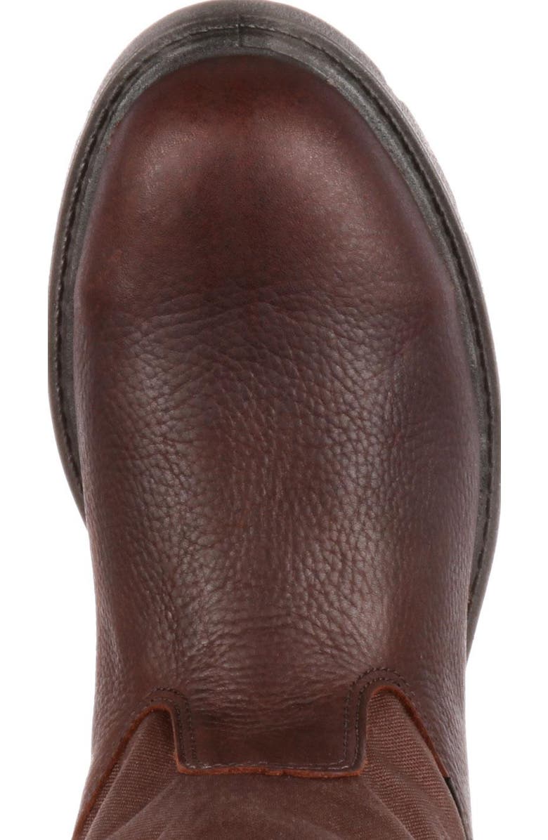 Georgia Boot Homeland Steel Toe Waterproof Wellington, Alternate, color, Brown