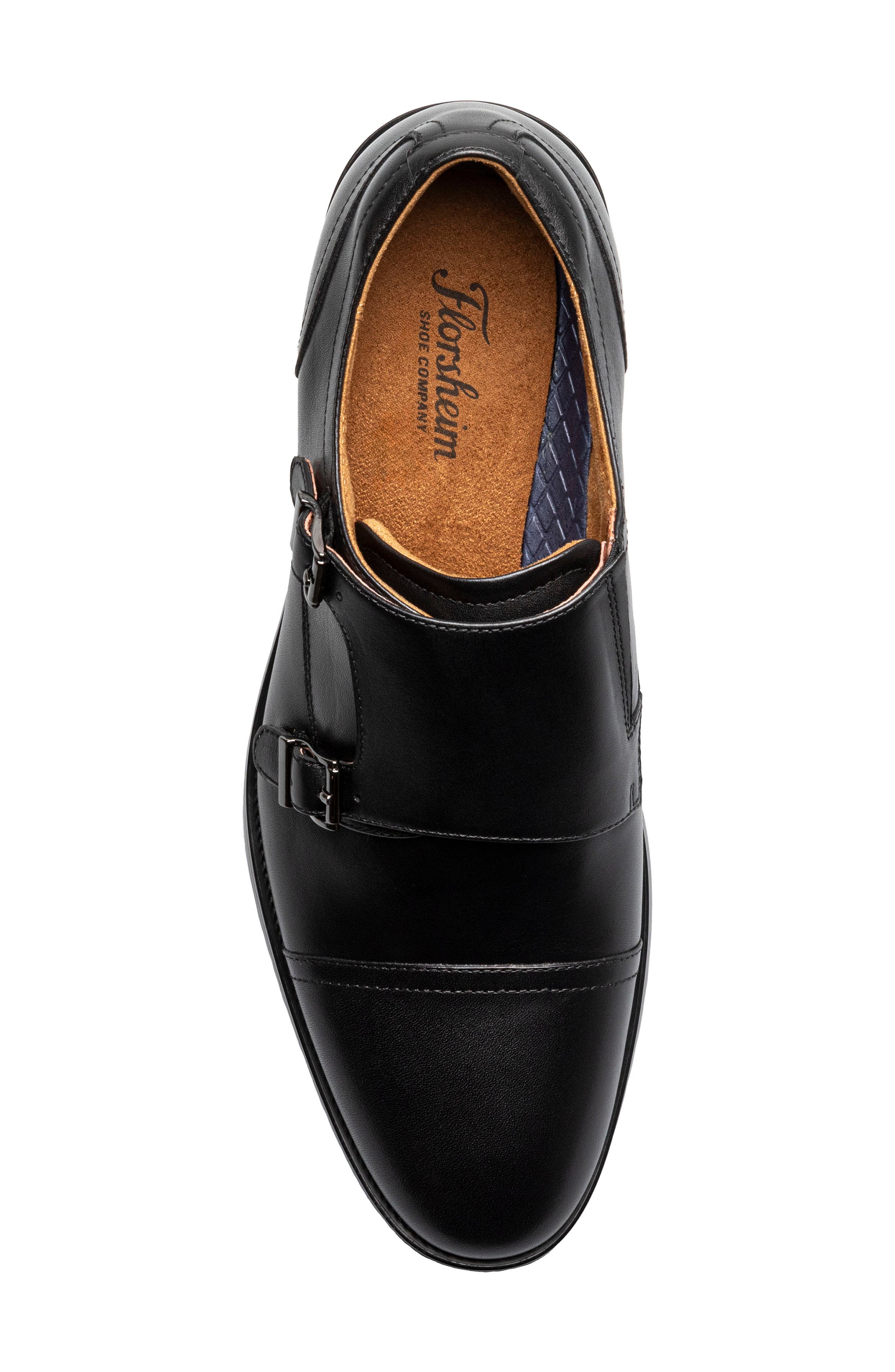 Florsheim Ruvo Monk Shoe, Alternate, color, Black Smooth