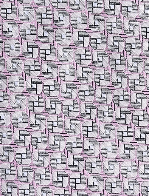 Oak Hill By Dxl Big & Tall Geometric Link Patterned Tie In Pink