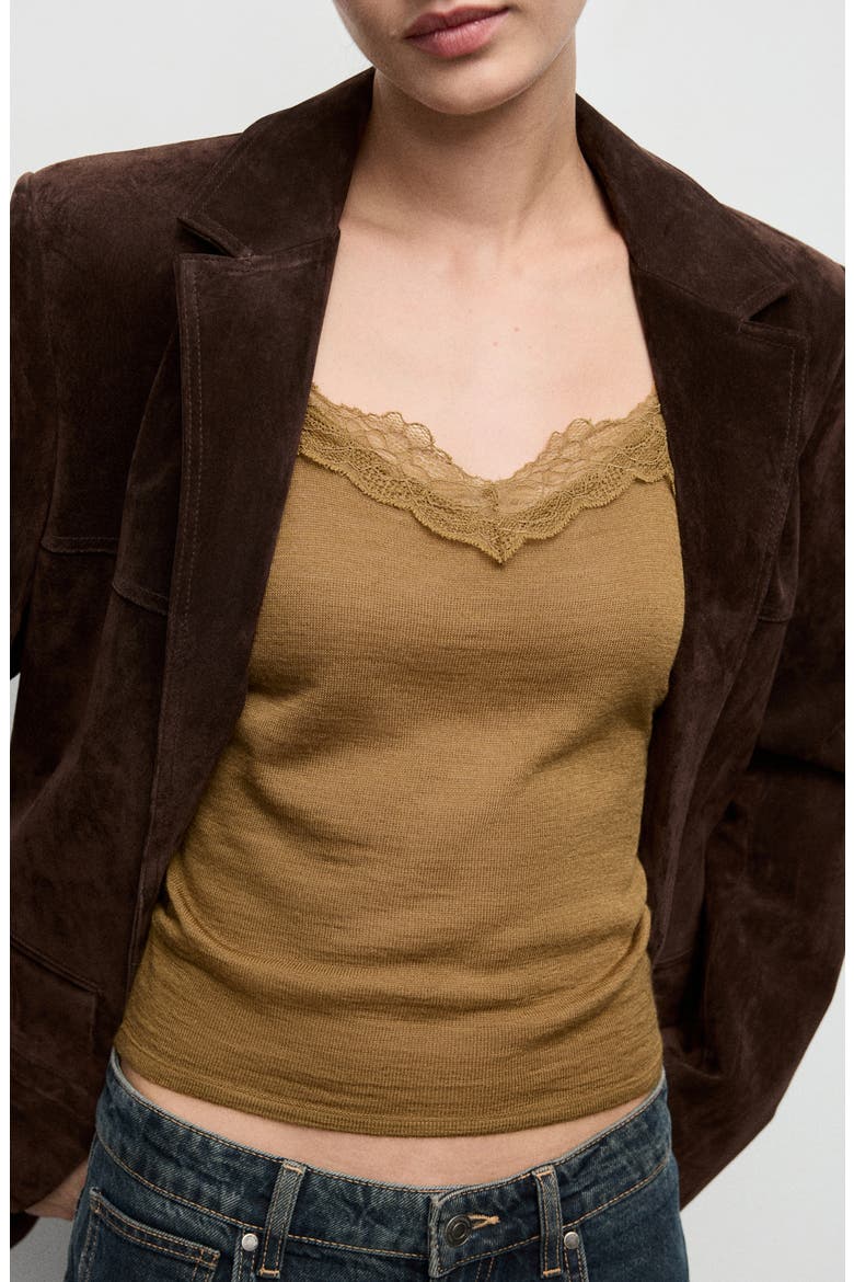 Mustasa Knit Camisole, Alternate, color, OCHRE
