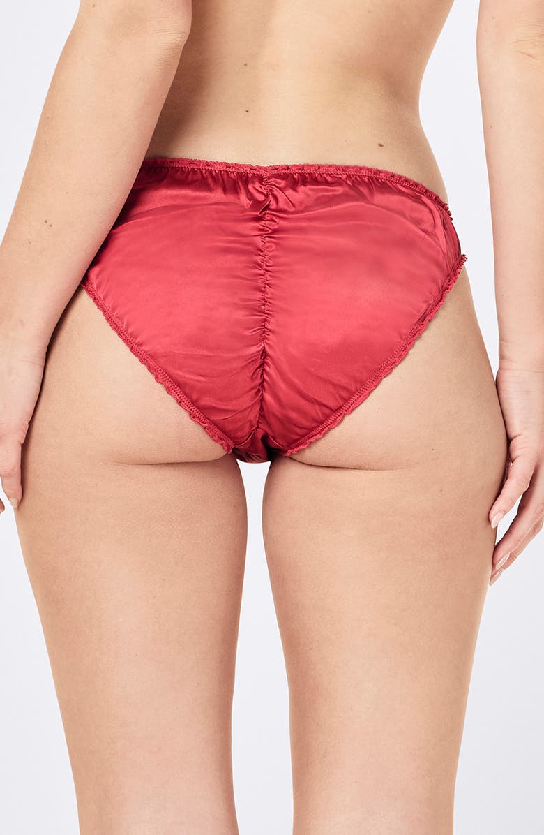Papinelle Audrey Mulberry Silk Knickers, Alternate, color, Amour Rose