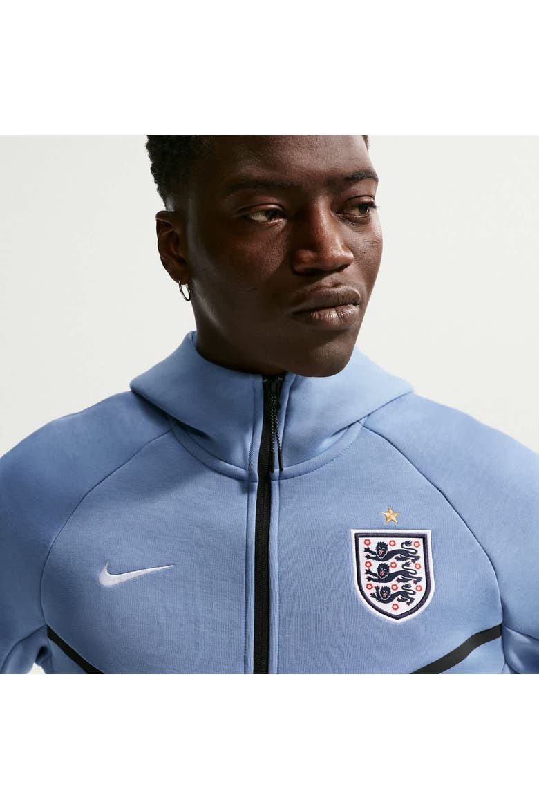 Men's Nike Blue England National Team 2026 Tech Fleece Windrunner Raglan Full-Zip Hoodie, Alternate, color, Blue