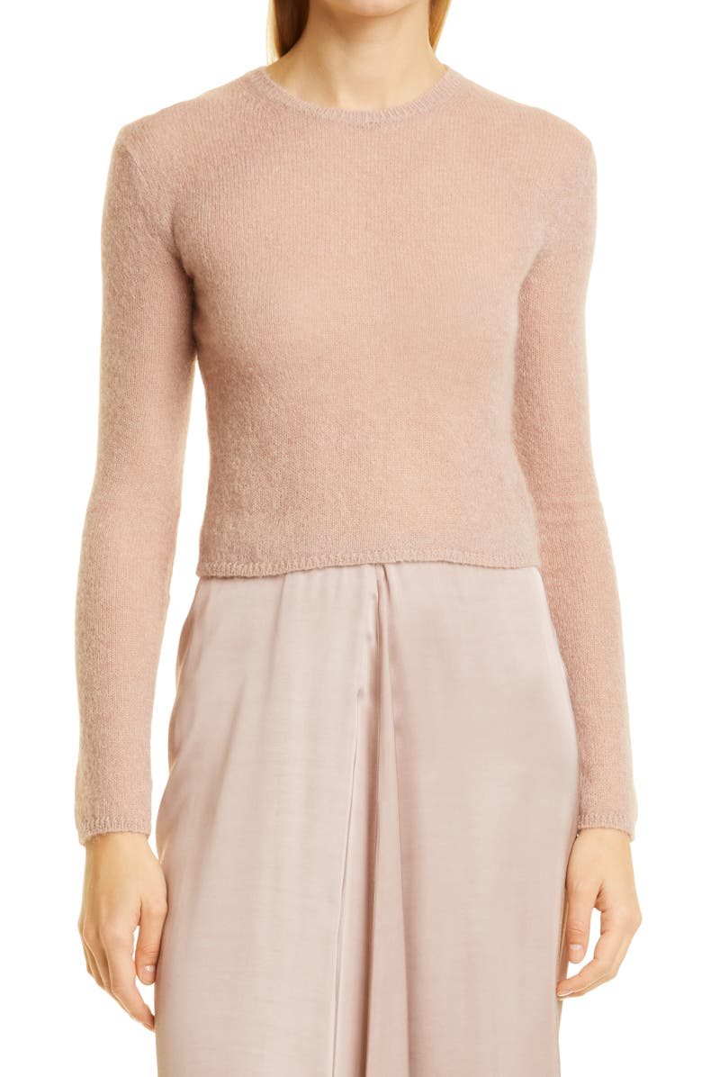 Vince Brushed Alpaca & Mohair Blend Crewneck Sweater, Main, color, 