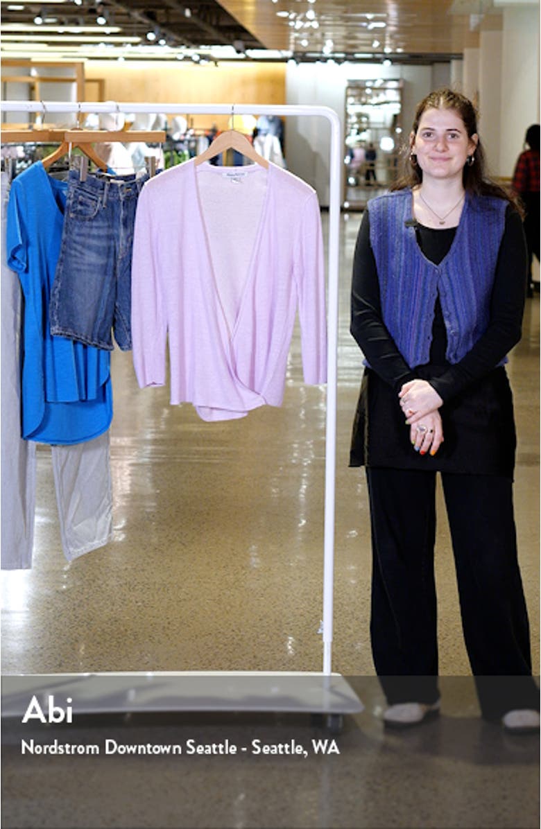 Addison Linen Blend Cardigan, sales video thumbnail