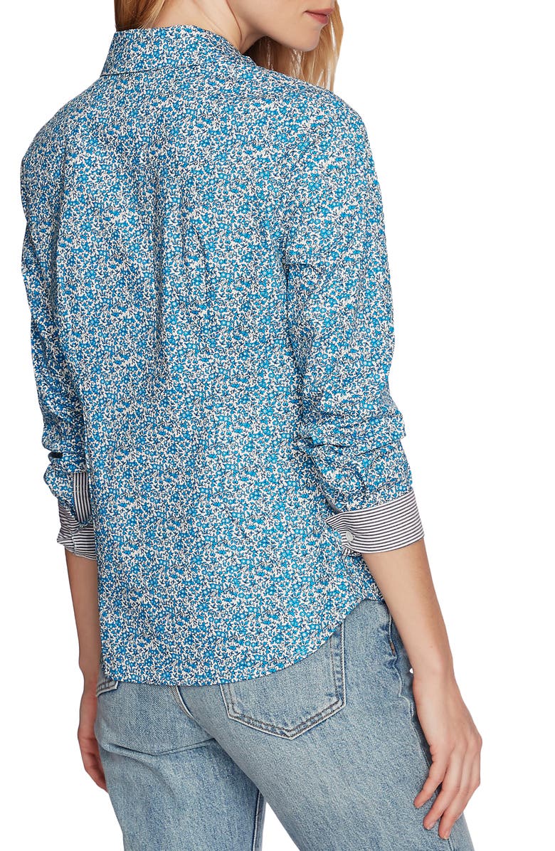 Court & Rowe Sweet Ditsy Fields Print Shirt, Alternate, color,