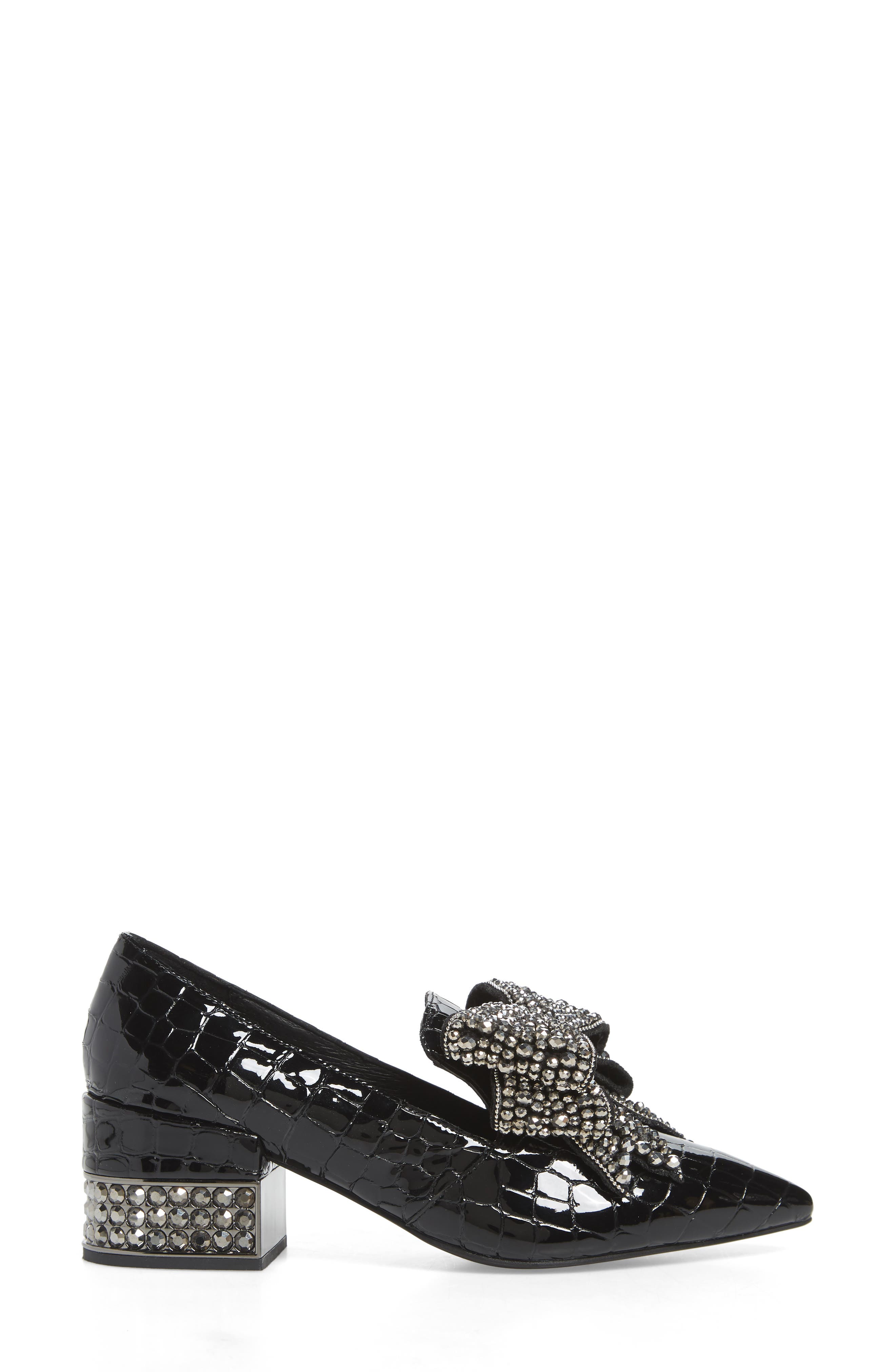 Valensia Pump, Alternate, color, BLACK STONE PATENT/ PEWTER