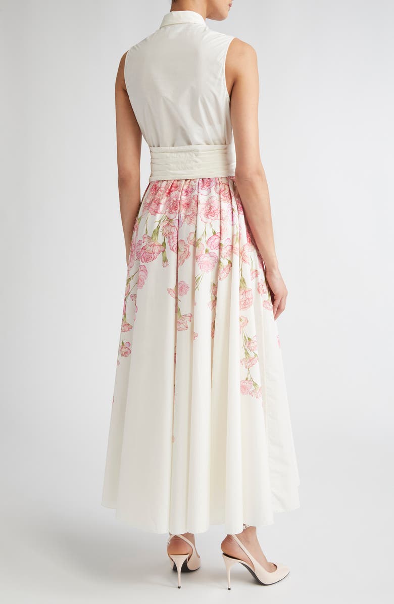 Giambattista Valli Carnation Print Cotton Poplin Shirtdress, Alternate, color, Carnation Popeline Print