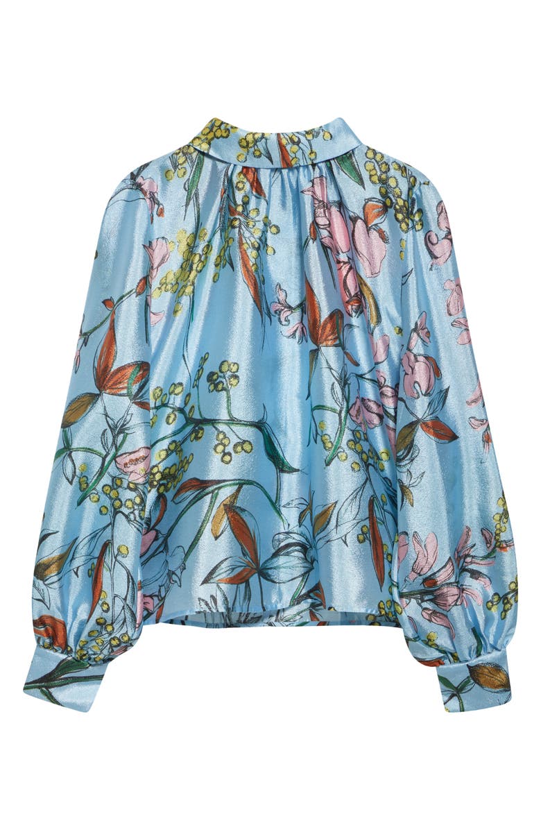 Stine Goya Gathered Satin Top, Alternate, color, Spring Mimosa